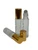 10ml (1/3 oz) Swirl Rollon Bottle With Stainless Steel Roller with Aluminum Gold Caps