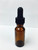 15ml [1/2 oz] AMBER Boston Round Bottle with Standard Glass Dropper [576 Pcs]