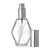 60ml [2 oz] Diamond Shaped Style Perfume Atomizer Empty Refillable Glass Bottle with Silver Sprayer Cap