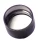 Black PP Plastic 28-410 Ribbed Skirt Lid with Foam Liner