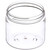 16 oz Clear PET Plastic Single Wall JAR with 89-400 Neck Finish with Smooth Black Foam Liner Cap