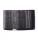 Black PP Plastic 24-410 Ribbed Skirt Lid with Foam Liner