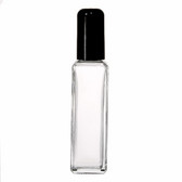 30ml [1 oz&91; Square Style Perfume Empty Refillable Glass Bottle with Domed caps