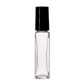 8ml [1/4 oz&91; Square Style Perfume Empty Refillable Glass Bottle with Domed caps