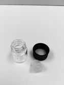 1/4 Dram [15mm X 19mm&91; CLEAR Glass Vials W/Cap & Orifice Reducers  [144 Pcs&91;