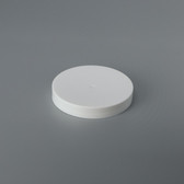 White PP Plastic 58-400 Smooth Skirt Lid with Foam Liner