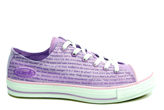 Scripts Purple (Walk on Water) Ladies Converse Shoes