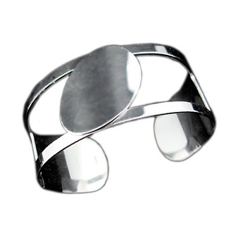 Polished Ladies Cuff with Silver Overlay