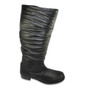 Giorgia Galassi Mid-Calf Slouchy Riding Style Leather Boot, Size 10, Made in Italy