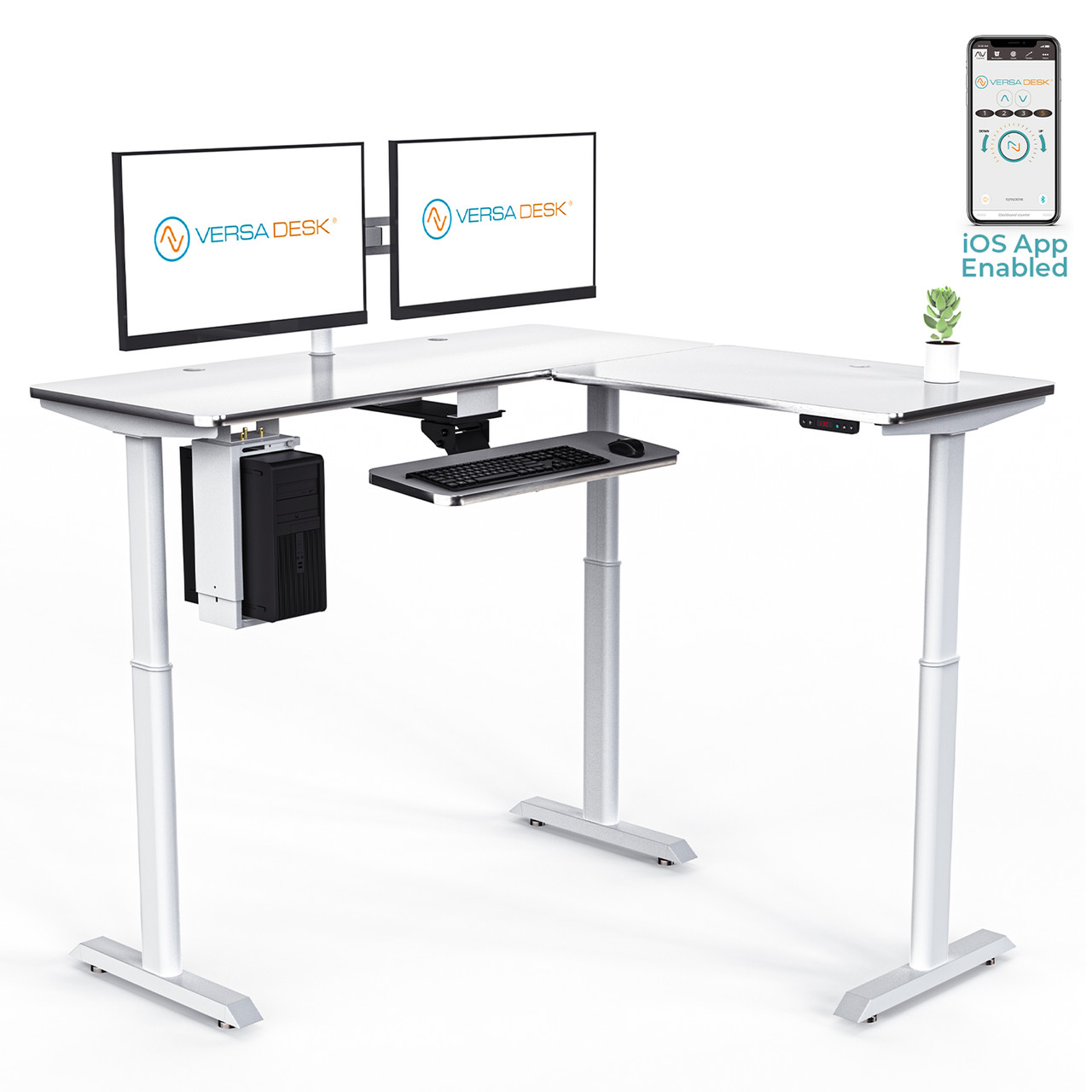 PowerLift L-Shaped Standing Desk