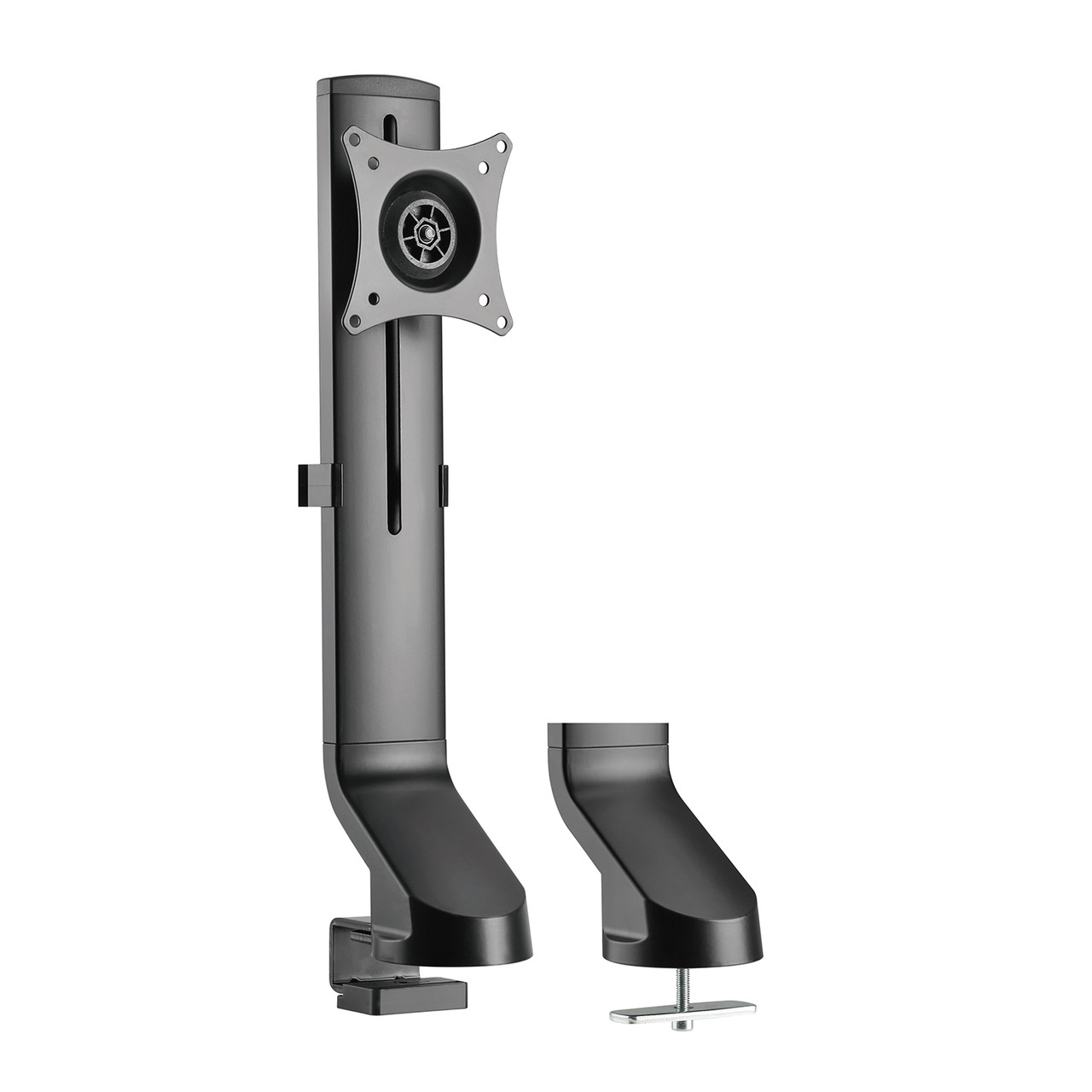 Versa Monitor Arm - Single Black Height Adjustable