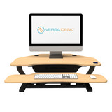 PowerPro® Corner Electric Standing Desk Converter With USB Charging, VDPPC