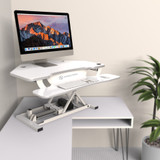 X-elite Premier Corner Standing Desk Converter With Pneumatic