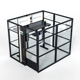 WorkNest® Cube O - Modern Glass Cubicle w/ Door