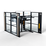WorkNest® Cube H - Modern Glass Cubicle