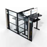 WorkNest® Cube T - Modern Glass Cubicle