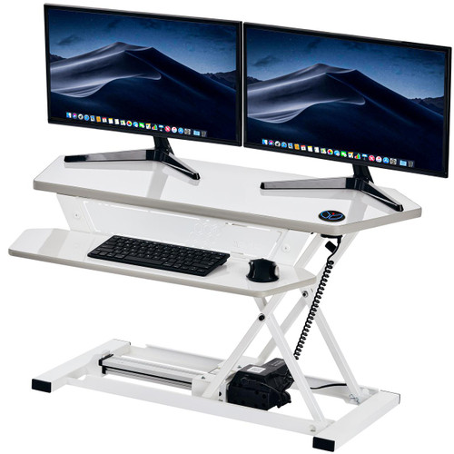 Ultralite electric standing desk converter 36"