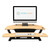 PowerPro® Corner Electric Standing Desk Converter With USB Charging, VDPPC