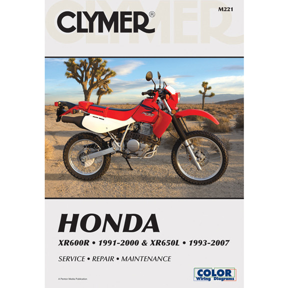 Clymer M221 Service Shop Repair Manual Honda XR600R 1991-2000 / XR650L 1993-2007