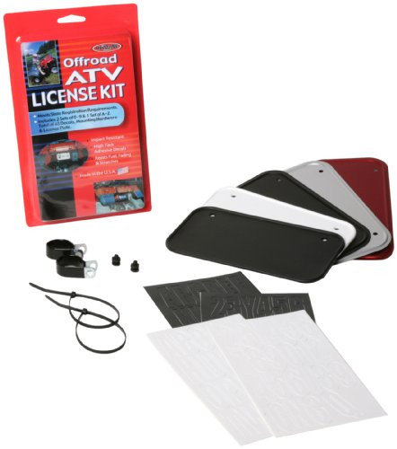 Hardline License Plt Kit Blk Plastic - 2341B