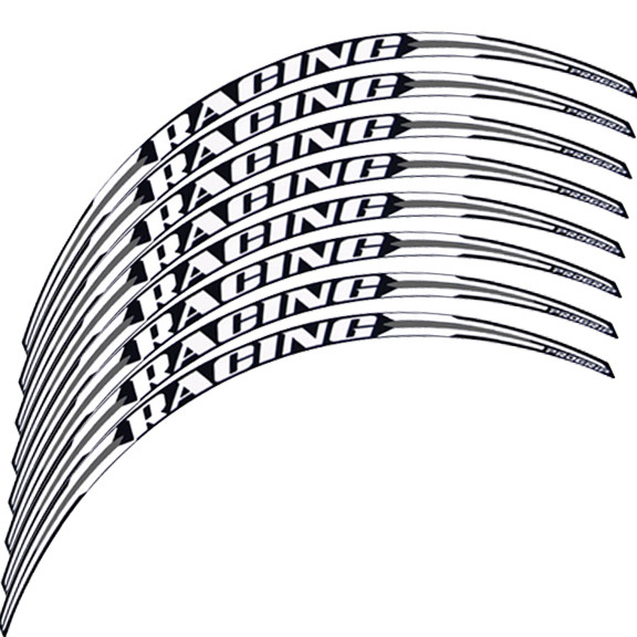Pro Grip 5026 Wheel Rim Strips Stickers White