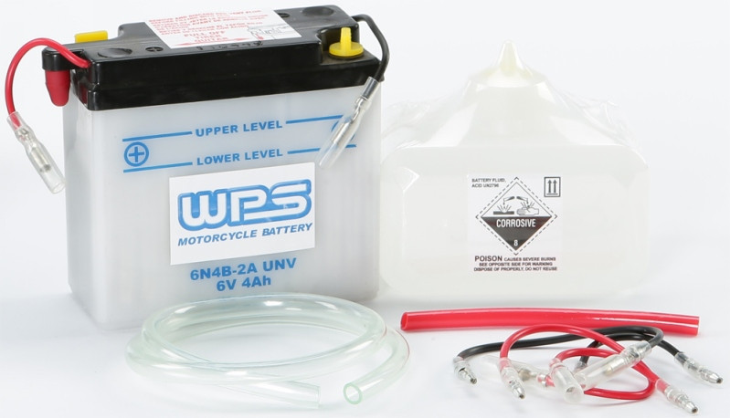Wps Battery W/Acid 6N4B-2A Unv - 6N4B-2A UNV