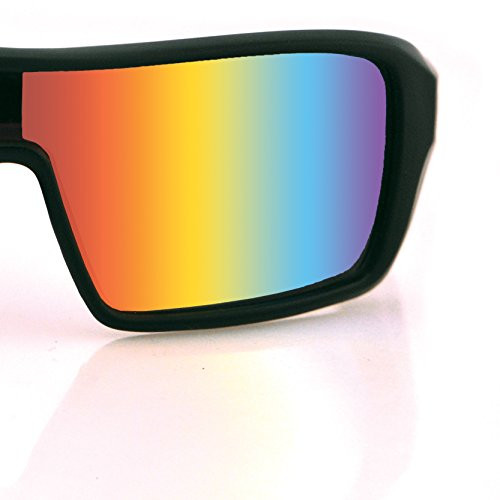 Bobster Paragon Sunglasses Matte Black W/Crimson Mirror Lens - EPAR001