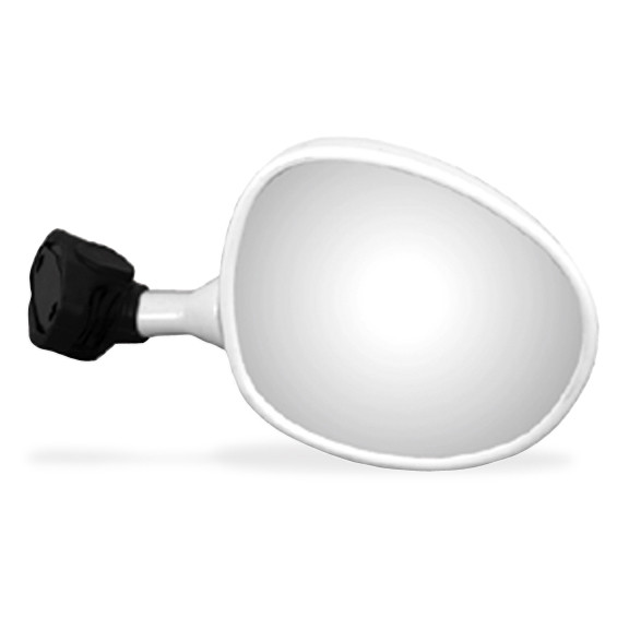 EMGO OEM Replacement Mirror for Yamaha 89-99 FZR600/FZR1000 Right Side White