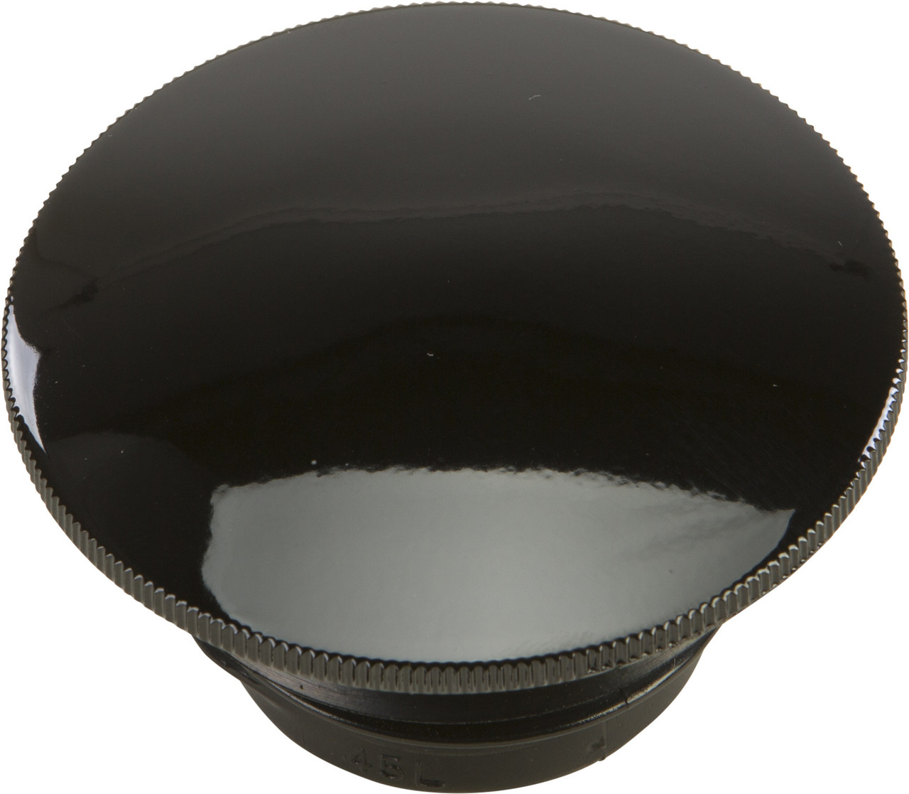 Harddrive Gas Cap Screw-In Smooth Non-Vented Gloss Black - 012773