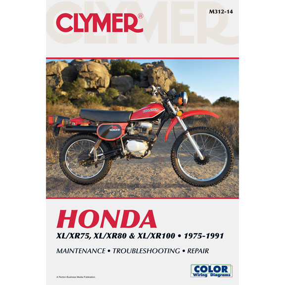 Clymer M312-14 Service Shop Repair Manual Hon XL/XR75 / XL/XR80 / XL/XR100 75-91
