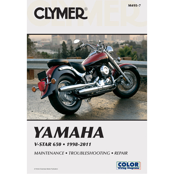 Clymer M495-7 Service Shop Repair Manual Yamaha V-Star 650 1998-2011