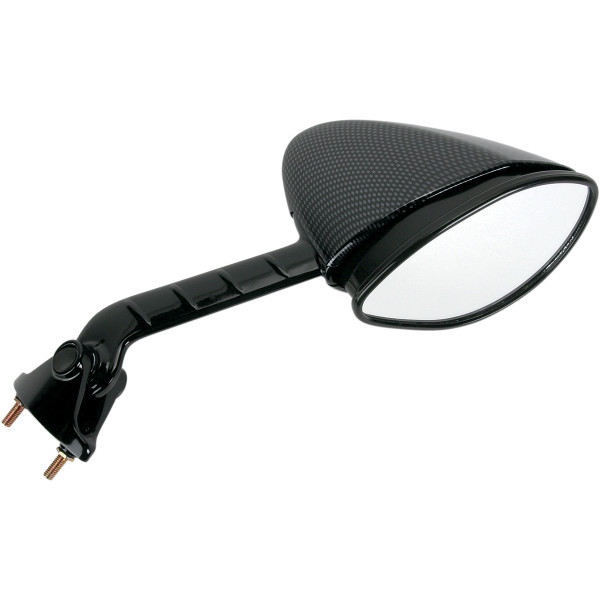 EMGO OEM Replacement Mirror for 06-07 Kawasaki ZX-14 Right Side Carbon