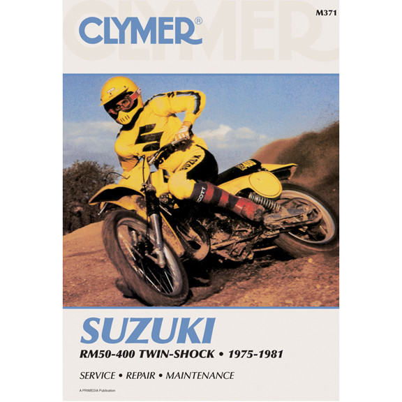 Clymer M371 Service Shop Repair Manual Suzuki RM50-400 Twin-Shock 75-81