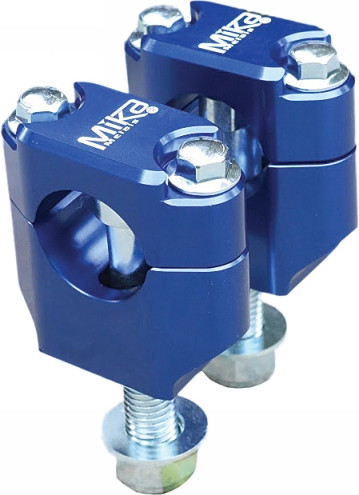 Mika Metals Rubber Mounted Clamps Blue 7/8" - BLUE MK-BU-78