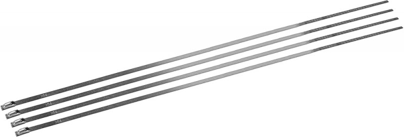 Dei Locking Ties Stainless Steel 14" 4/Pk - 010202