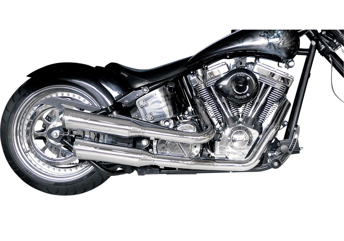 Supertrapp FatShots 2:2 Full Chrome Exhaust System HD FXST / FLST