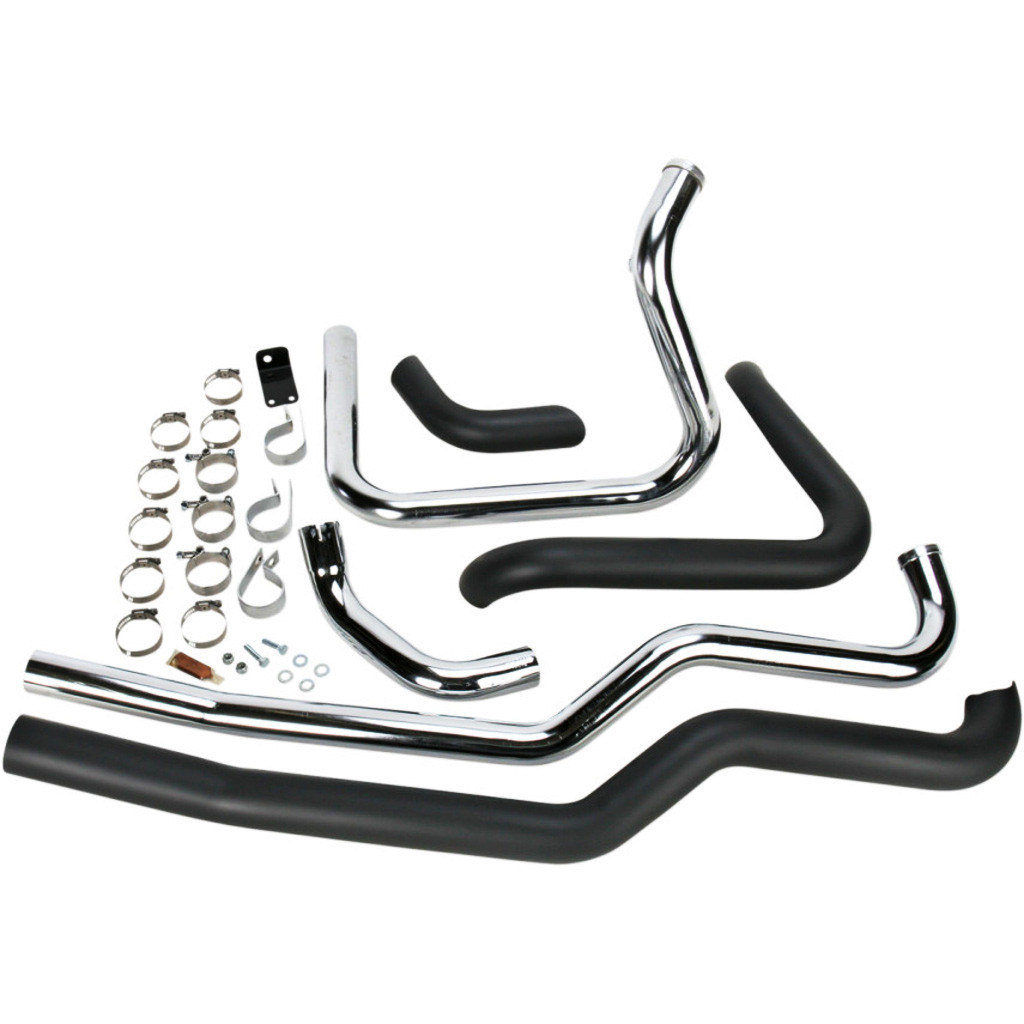 Supertrapp True Duals 2:2 Black Exhaust Head Pipes HD FLH / FLT 85-08