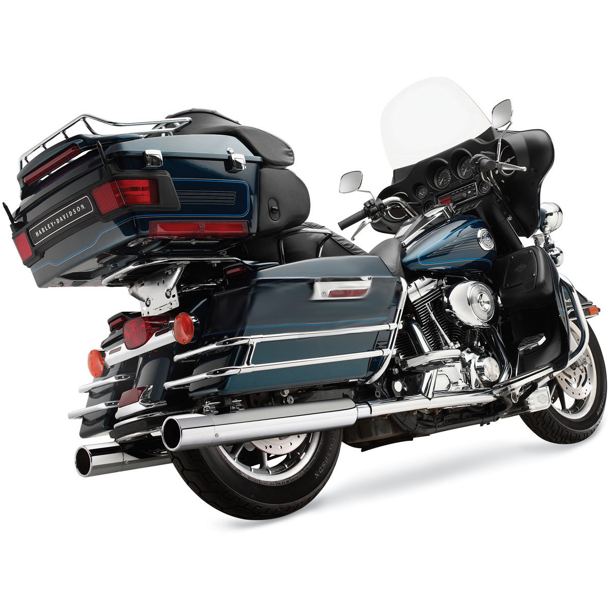 Kerker Slip-On Exhaust 2:2 Chrome HD FLH / FLT 95-09