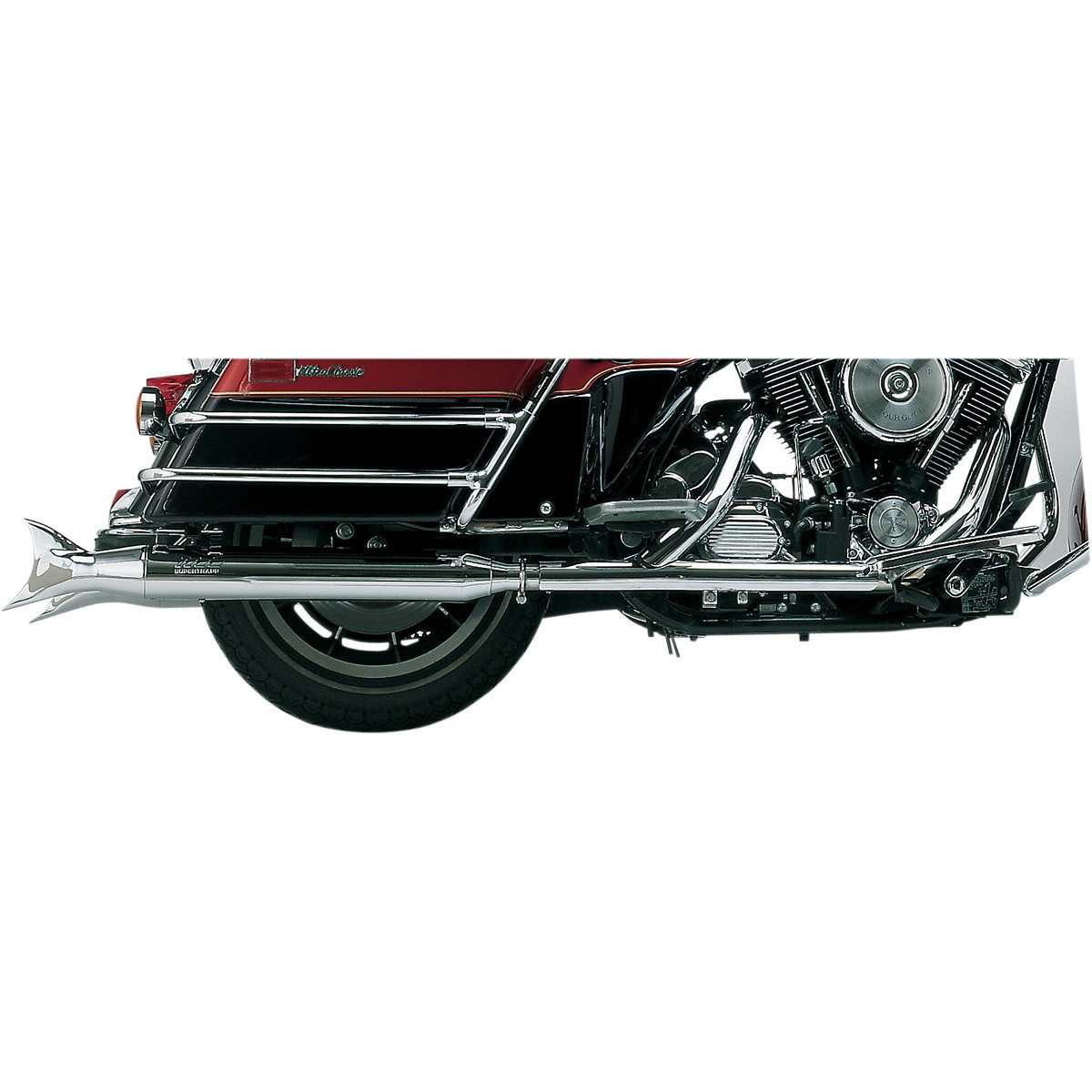 Supertrapp IDS Slip-On Exhaust 2:2 Chrome FT Caps FLSTS 97-07