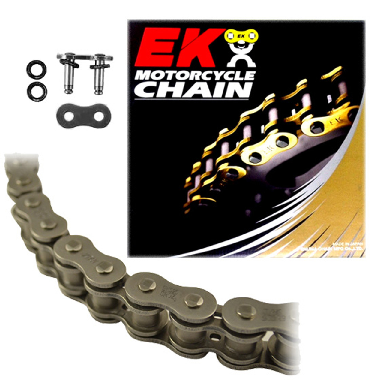 EK 530SROZ2 O-Ring Motorcycle Chain (Rivet Master)