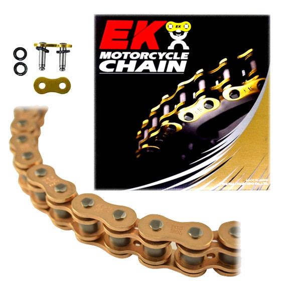 EK 530SROZ2 Gold O-Ring Motorcycle Chain (Rivet Master)