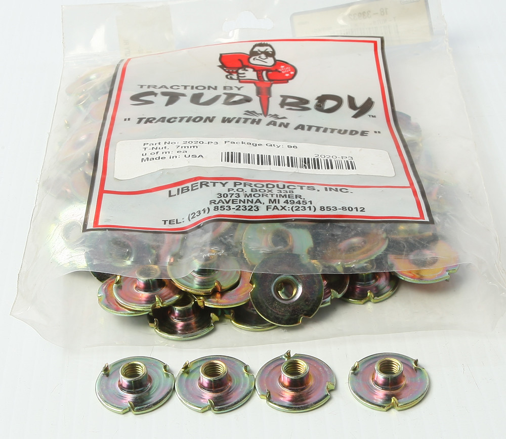 Stud Boy T-Nuts- 1" X 7Mm- 96/Pkg - 2020-P3