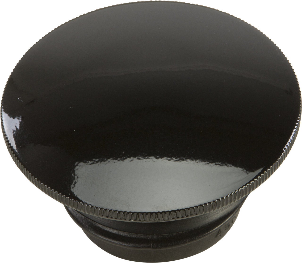 Harddrive Gas Cap Screw-In Smooth Vented Gloss Black - 012772