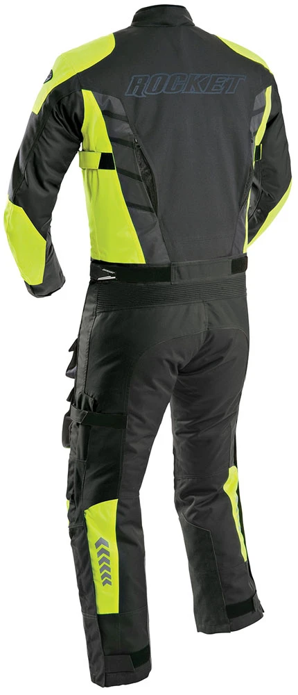 Joe Rocket Survivor Suit Charcoal / Hi-Viz Neon Mens