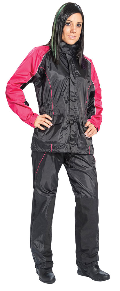 Joe Rocket RS-2 Rain Suit Black / Pink Ladies