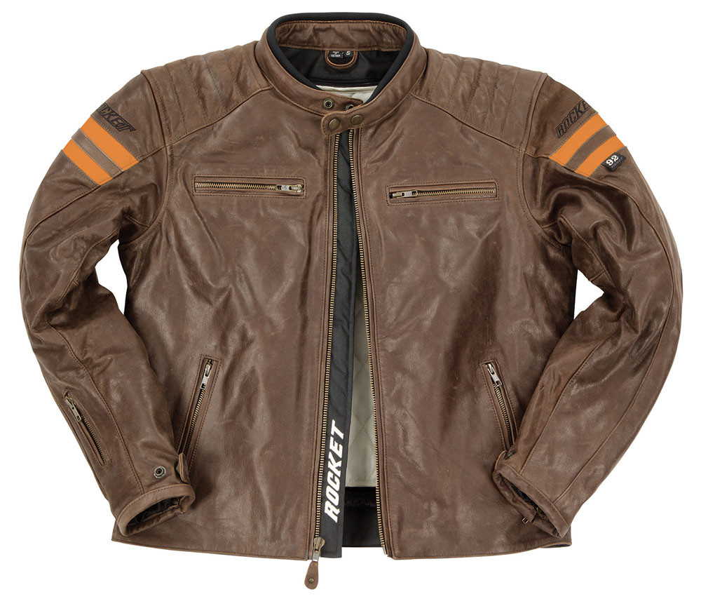 Joe Rocket Classic '92 Jacket Brown / Orange Mens