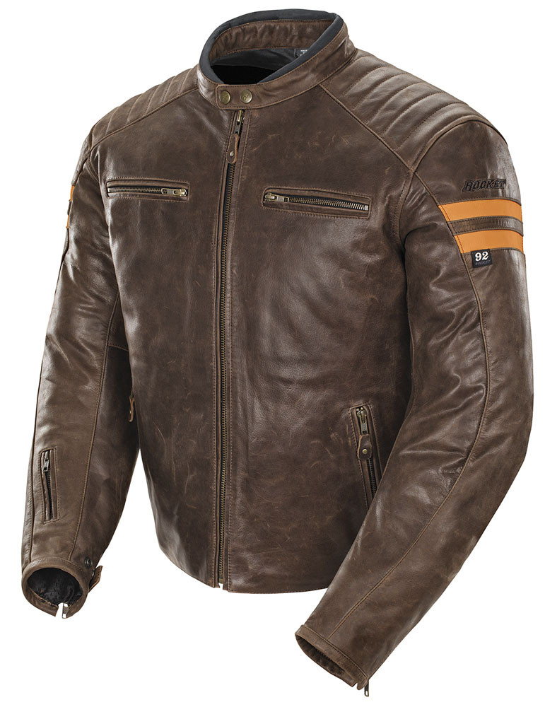 Joe Rocket Classic '92 Jacket Brown / Orange Mens