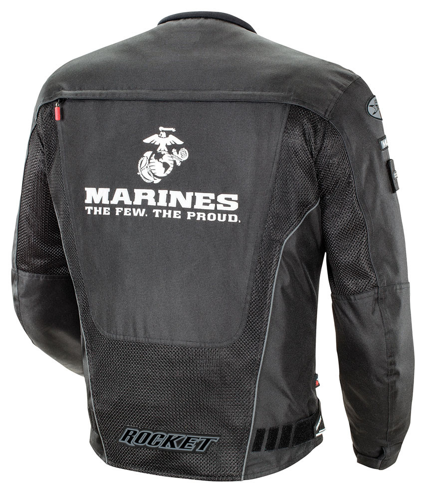 Marine Corps Marines Military Spec Recon Mesh Jacket Black Mens
