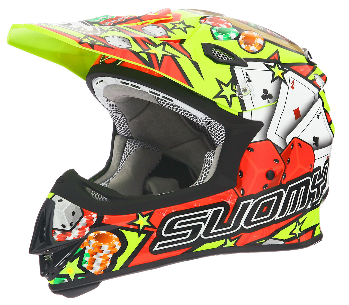 Suomy MX Jump Jackpot Yellow Helmet