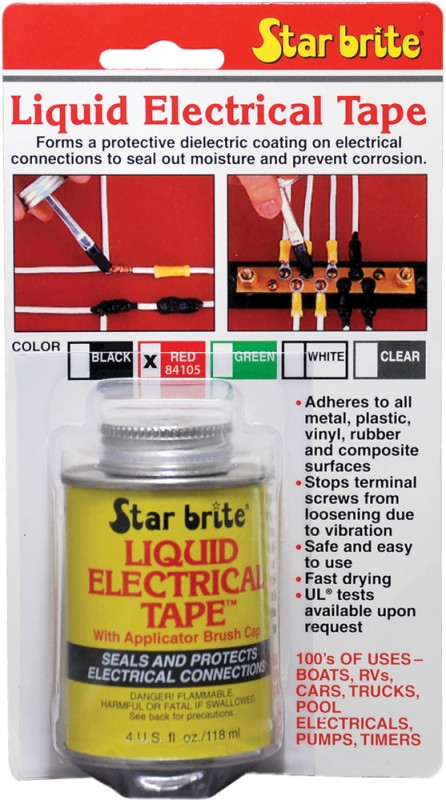 Star Brite Liquid Electrical Tape Red 4 Oz - 84105
